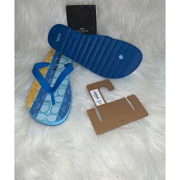 Coach Zak Striped Flip Flop - Picture 3 of 9
